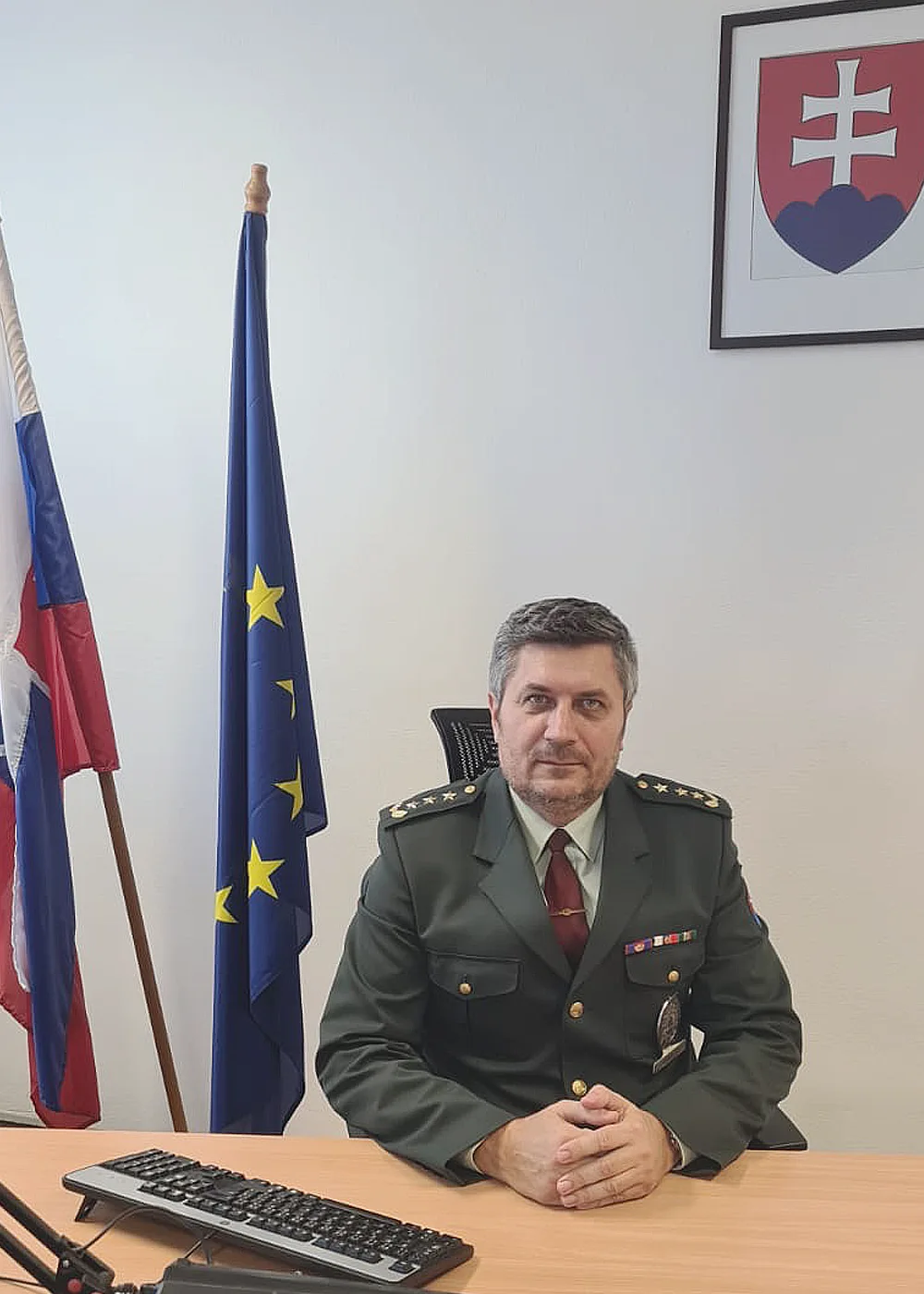 Roman Révay v uniforme Policajného zboru